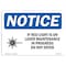 Signmission OSHA Sign, If Red Light Is On Laser With Symbol, 7in X 5in Decal, 7" W, 5" H, Landscape OS-NS-D-57-L-15822 - alternate 1